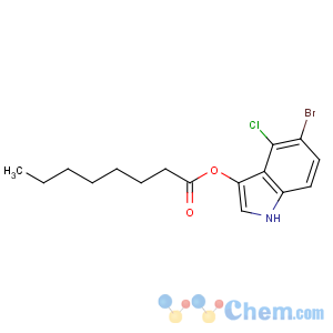 CAS No:129541-42-0 (5-bromo-4-chloro-1H-indol-3-yl) octanoate
