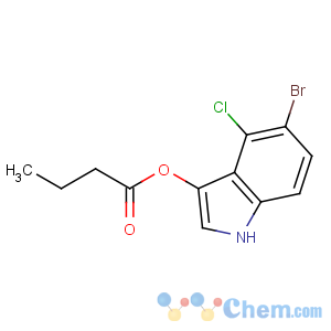 CAS No:129541-43-1 (5-bromo-4-chloro-1H-indol-3-yl) butanoate