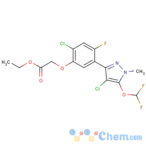 CAS No:129630-19-9 ethyl<br />2-[2-chloro-5-[4-chloro-5-(difluoromethoxy)-1-methylpyrazol-3-yl]-4-<br />fluorophenoxy]acetate