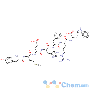 CAS No:129813-57-6 L-Tryptophan,L-tyrosyl-L-methionyl-L-a-glutamyl-L-histidyl-L-phenylalanyl-L-arginyl- (9CI)