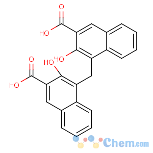 CAS No:130-85-8 4-[(3-carboxy-2-hydroxynaphthalen-1-yl)methyl]-3-hydroxynaphthalene-2-<br />carboxylic acid