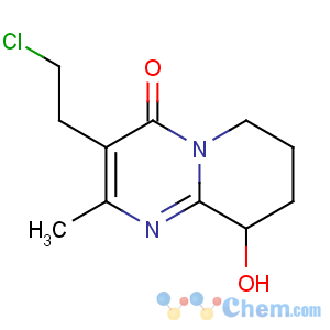 CAS No:130049-82-0 3-(2-chloroethyl)-9-hydroxy-2-methyl-6,7,8,9-tetrahydropyrido[1,<br />2-a]pyrimidin-4-one