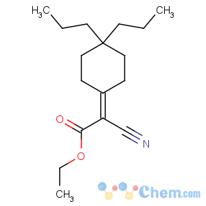 CAS No:130065-93-9 Acetic acid,2-cyano-2-(4,4-dipropylcyclohexylidene)-, ethyl ester