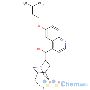 CAS No:1301-42-4 (5-ethyl-1-azabicyclo[2.2.2]octan-2-yl)-[6-(3-methylbutoxy)quinolin-4-<br />yl]methanol