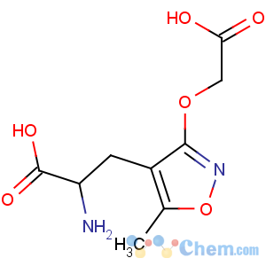 CAS No:130146-18-8 2-amino-3-[3-(carboxymethoxy)-5-methyl-1,2-oxazol-4-yl]propanoic acid