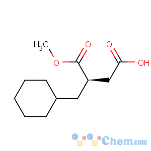 CAS No:130165-88-7 Butanedioic acid,2-(cyclohexylmethyl)-, 1-methyl ester, (2R)-