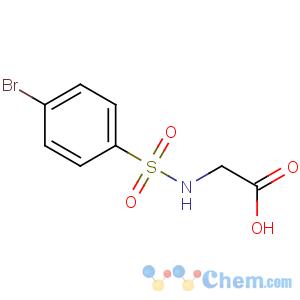 CAS No:13029-73-7 2-[(4-bromophenyl)sulfonylamino]acetic acid