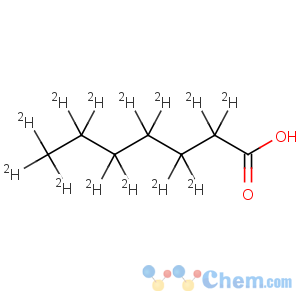 CAS No:130348-93-5 Heptanoic-d13 acid(9CI)