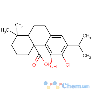 CAS No:13039-93-5 (4aR,10aS)-5,6-dihydroxy-1,1-dimethyl-7-propan-2-yl-2,3,4,9,10,<br />10a-hexahydrophenanthrene-4a-carboxylic acid