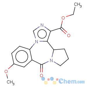 CAS No:130477-52-0 9H-Imidazo[1,5-a]pyrrolo[2,1-c][1,4]benzodiazepine-1-carboxylicacid, 11,12,13,13a-tetrahydro-7-methoxy-9-oxo-, ethyl ester, (13aS)-