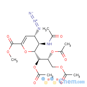 CAS No:130525-58-5 Methyl 5-acetamido-7,8,9-O-triacetyl-2,6-anhydro-4-azido-3,4,5-trideoxy-D-glycero-D-galacto-non-2-enonate