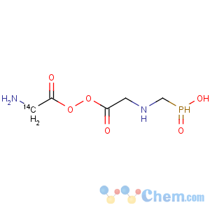 CAS No:130538-97-5 Glycine-2-14C,N-(phosphonomethyl)- (9CI)