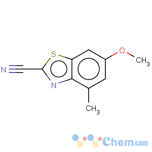CAS No:130593-24-7 2-Benzothiazolecarbonitrile,6-methoxy-4-methyl-