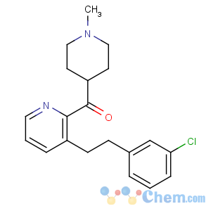 CAS No:130642-50-1 [3-[2-(3-chlorophenyl)ethyl]pyridin-2-yl]-(1-methylpiperidin-4-yl)<br />methanone