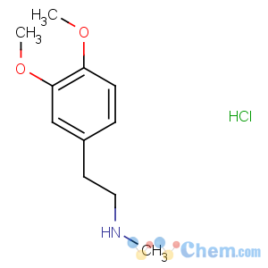 CAS No:13078-76-7 2-(3,4-dimethoxyphenyl)-N-methylethanamine