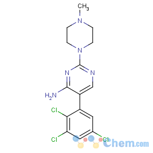 CAS No:130800-90-7 2-(4-methylpiperazin-1-yl)-5-(2,3,5-trichlorophenyl)pyrimidin-4-amine