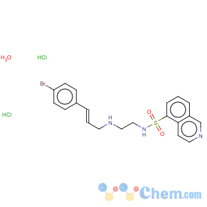 CAS No:130964-39-5 5-Isoquinolinesulfonamide,N-[2-[[3-(4-bromophenyl)-2-propen-1-yl]amino]ethyl]-, hydrochloride (1:2)