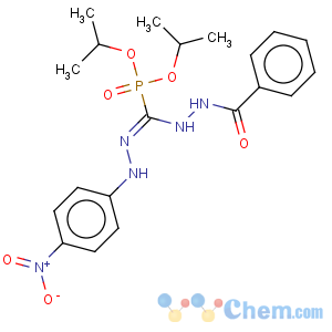 CAS No:131261-51-3 {(N'-Benzoyl-hydrazino)-[(4-nitro-phenyl)-hydrazono]-methyl}-phosphonic acid diisopropyl ester