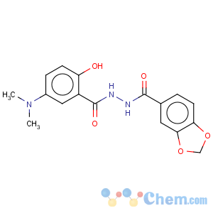 CAS No:131308-84-4 1,3-benzodioxole-5-carboxylic acid2-[5-(dimethylamino)-2-hydroxybenzoyl]hydrazide