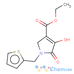 CAS No:131436-78-7 1H-Pyrrole-3-carboxylicacid, 2,5-dihydro-4-hydroxy-5-oxo-1-(2-thienylmethyl)-, ethyl ester