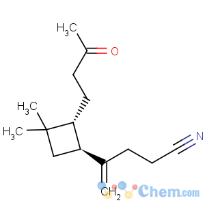 CAS No:131468-89-8 Cyclobutanebutanenitrile,3,3-dimethyl-g-methylene-2-(3-oxobutyl)-,(1S,2R)-