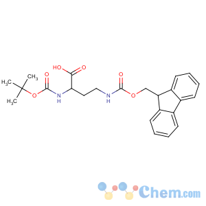 CAS No:131570-57-5 (2R)-4-(9H-fluoren-9-ylmethoxycarbonylamino)-2-[(2-methylpropan-2-yl)<br />oxycarbonylamino]butanoic acid