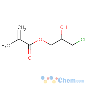 CAS No:13159-52-9 (3-chloro-2-hydroxypropyl) 2-methylprop-2-enoate