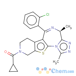 CAS No:131614-02-3 (+)-6-(2-Chlorophenyl)-9-(cyclopropylcarbonyl)-1,4(S)-dimethyl-7,8,9,10-tetrahydro-4H-pyrido[4',3':4,5]thieno[3,2-f][1,2,4]triazolo[4,3-a][1,4]diazepine