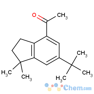 CAS No:13171-00-1 1-(6-tert-butyl-1,1-dimethyl-2,3-dihydroinden-4-yl)ethanone