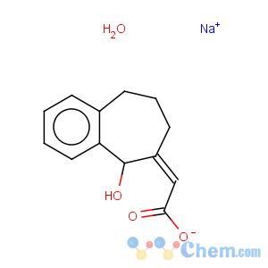 CAS No:131733-92-1 Acetic acid,2-(5,7,8,9-tetrahydro-5-hydroxy-6H-benzocyclohepten-6-ylidene)-, sodium salt(1:1)
