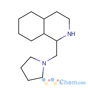 CAS No:131847-40-0 1-(pyrrolidin-1-ylmethyl)-1,2,3,4,4a,5,6,7,8,8a-decahydroisoquinoline
