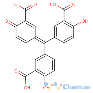 CAS No:13186-45-3 Benzoic acid,3,3'-[(3-carboxy-4-oxo-2,5-cyclohexadien-1-ylidene)methylene]bis[6-hydroxy-,sodium salt (1:3)