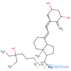 CAS No:131875-08-6 (1R,3S,5Z)-5-[(2E)-2-[(1S,3aS,<br />7aS)-1-[(1R)-1-(4-ethyl-4-hydroxyhexoxy)ethyl]-7a-methyl-2,3,3a,5,6,<br />7-hexahydro-1H-inden-4-ylidene]ethylidene]-4-methylidenecyclohexane-1,<br />3-diol