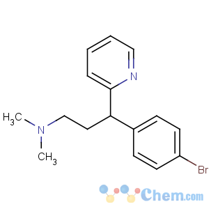 CAS No:132-21-8 (3S)-3-(4-bromophenyl)-N,N-dimethyl-3-pyridin-2-ylpropan-1-amine
