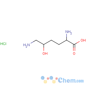 CAS No:13204-98-3 Lysine, 5-hydroxy-,hydrochloride (1:1)
