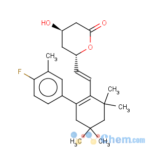 CAS No:132100-55-1 2H-Pyran-2-one,6-[(1E)-2-[2-(4-fluoro-3-methylphenyl)-4,4,6,6-tetramethyl-1-cyclohexen-1-yl]ethenyl]tetrahydro-4-hydroxy-,(4R,6S)-rel-