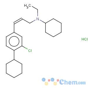 CAS No:132173-07-0 3-(3-Chloro-4-cyclohexylphenyl)-N-cyclohexyl-N-ethyl-2(Z)-propenylamine hydrochloride