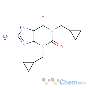 CAS No:132210-43-6 8-amino-1,3-bis(cyclopropylmethyl)-7H-purine-2,6-dione