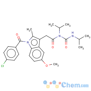 CAS No:132383-65-4 1-{2-[1-(4-Chloro-benzoyl)-5-methoxy-2-methyl-1H-indol-3-yl]-acetyl}-1,3-diisopropyl-urea