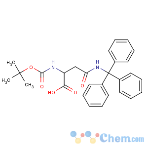 CAS No:132388-68-2 (2S)-2-[(2-methylpropan-2-yl)oxycarbonylamino]-4-oxo-4-(tritylamino)<br />butanoic acid
