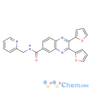 CAS No:1324-54-5 2,3-bis(furan-2-yl)-N-(pyridin-2-ylmethyl)quinoxaline-6-carboxamide