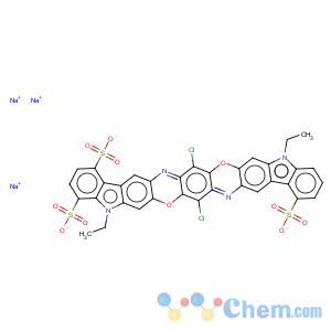 CAS No:1324-58-9 Diindolo[3,2-b:3',2'-m]triphenodioxazinetrisulfonicacid, 8,18-dichloro-5,15-diethyl-5,15-dihydro-, sodium salt (1:3)
