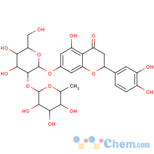 CAS No:13241-32-2 4H-1-Benzopyran-4-one,7-[[2-O-(6-deoxy-a-L-mannopyranosyl)-b-D-glucopyranosyl]oxy]-2-(3,4-dihydroxyphenyl)-2,3-dihydro-5-hydroxy-,(2S)-