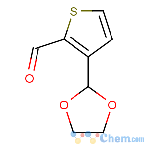 CAS No:13250-83-4 3-(1,3-dioxolan-2-yl)thiophene-2-carbaldehyde