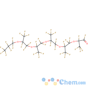 CAS No:13252-15-8 3,6,9,12,15-Pentaoxaoctadecanoylfluoride,2,4,4,5,7,7,8,10,10,11,13,13,14,16,16,17,17,18,18,18-eicosafluoro-2,5,8,11,14-pentakis(trifluoromethyl)-