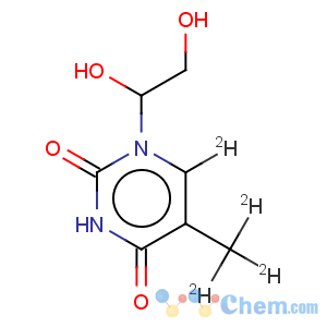 CAS No:132523-94-5 2,4(1H,3H)-Pyrimidinedione-6-d,dihydro-5,6-dihydroxy-5-(methyl-d3)- (9CI)