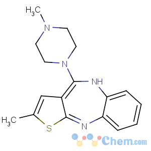CAS No:132539-06-1 2-methyl-4-(4-methylpiperazin-1-yl)-5H-thieno[3,2-c][1,5]benzodiazepine