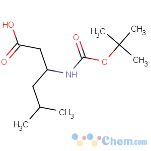 CAS No:132549-43-0 (3S)-5-methyl-3-[(2-methylpropan-2-yl)oxycarbonylamino]hexanoic acid