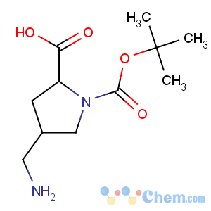 CAS No:132622-72-1 (2S,<br />4R)-4-(aminomethyl)-1-[(2-methylpropan-2-yl)oxycarbonyl]pyrrolidine-2-<br />carboxylic acid