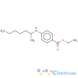 CAS No:132666-33-2 Benzoic acid,4-[(1-methylhexyl)amino]-, ethyl ester
